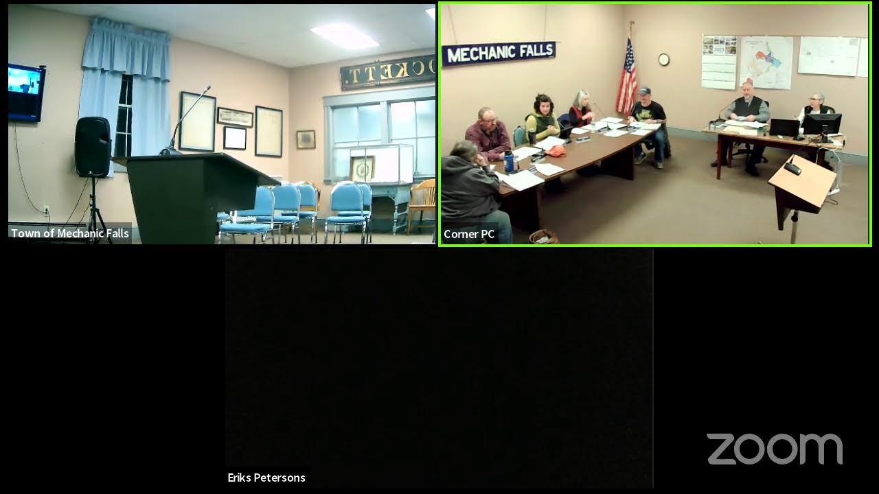 Town of Mechanic Falls Council Meeting 2 6 23 YouTube