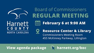 Harnett County Regular Meeting & Legislative Luncheon 02/06/23