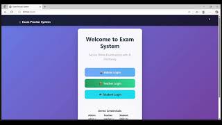 Exam Proctoring System using Distributed Systems
