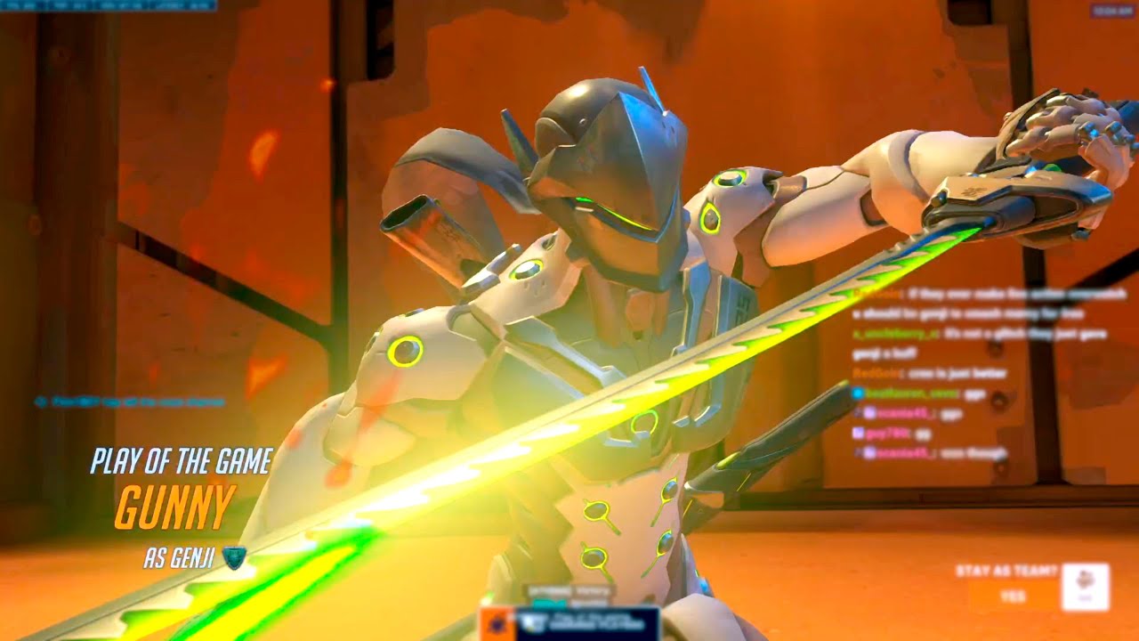 NECROS FASTEST GENJI ONE TRICK - POTG! OVERWATCH 2 SEASON 10 TOP 500