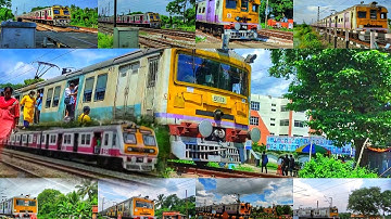 [10 in 1] Amazing Multicolored Different Model EMU Local Trains Of EASTERN RAILWAY