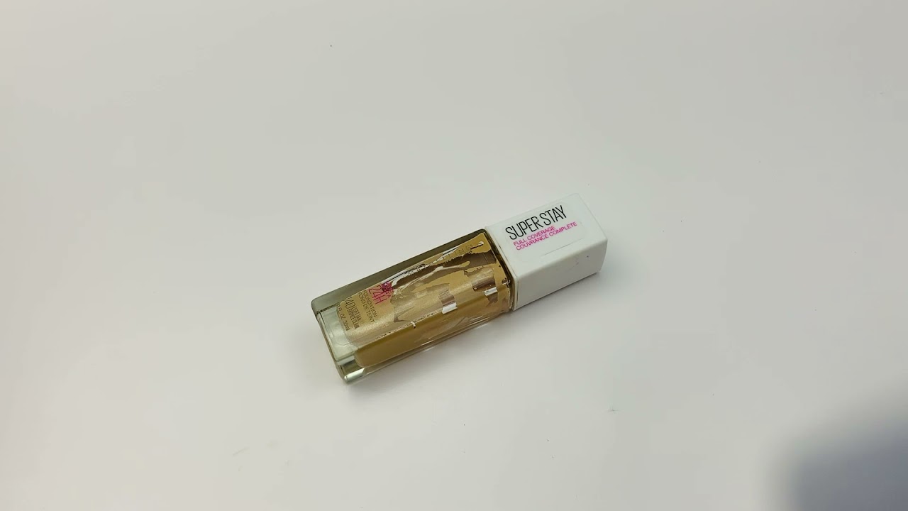How to open Maybelline SuperStay liquid foundation make up pump bottle not twisting off