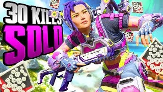 INSANE GAME! 30 KILLS SOLO and 6,300 Damage Valkyrie Apex Legends Gameplay Season 16