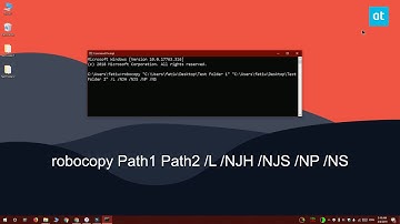 How to compare folder content from the Command Prompt on Windows 10