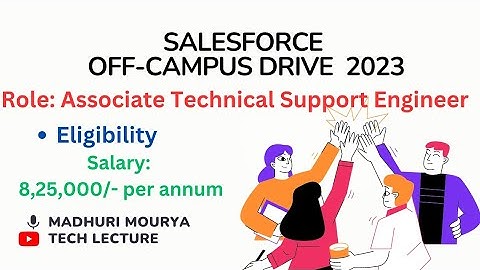 Salesforce OFF-CAMPUS DRIVE 2023 | Role: Associate Technical Support Engineer| Salary: 8.25 LPA