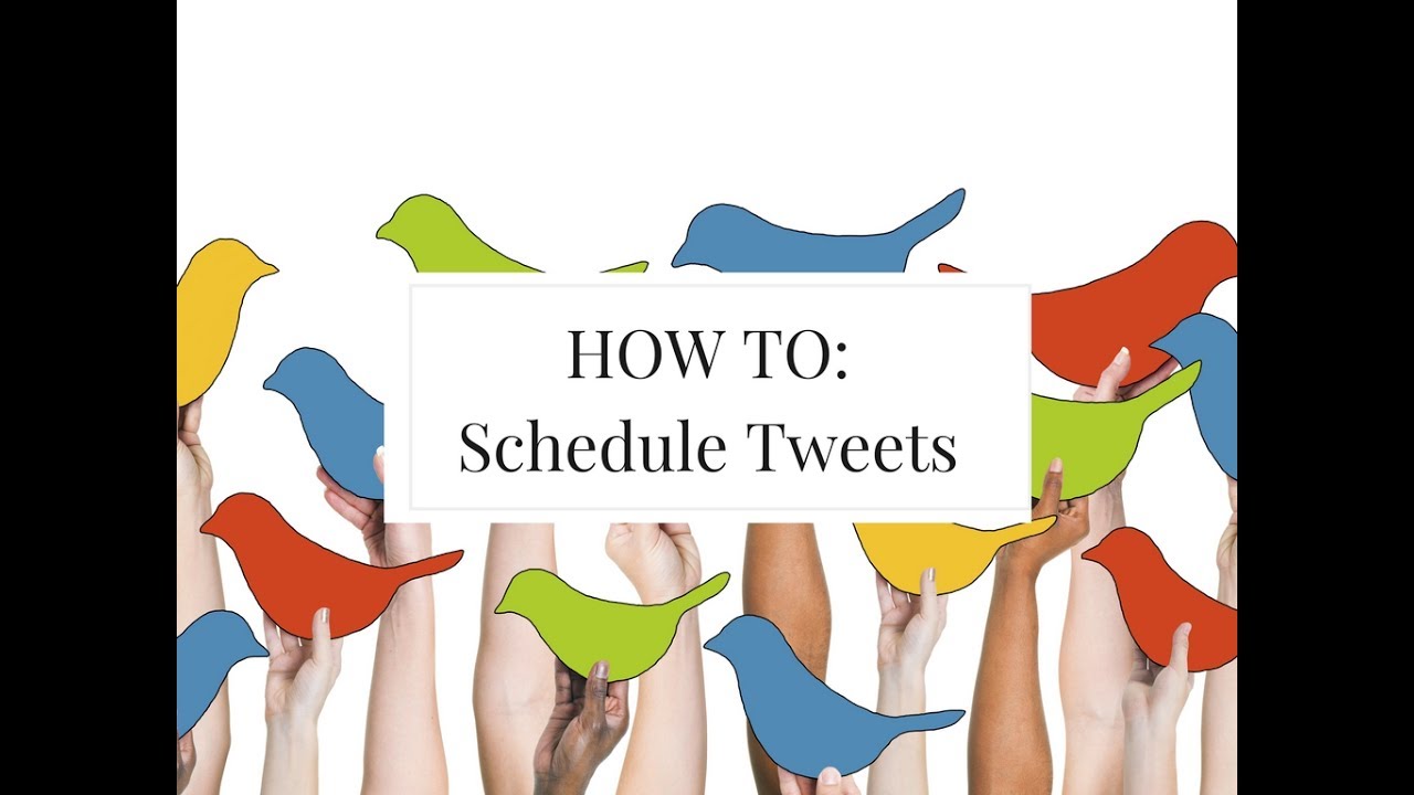 how to schedule tweets youtube how to schedule tweets