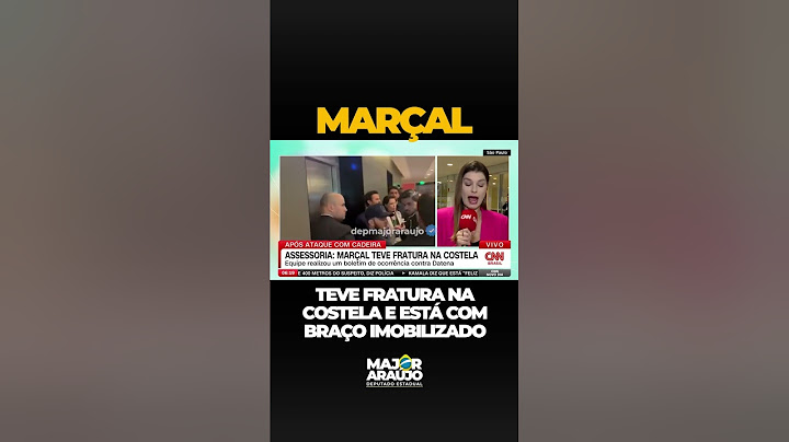 MARÇAL TEVE FRATURA NA COSTELA E ESTÁ COM O BRAÇO IMOBILIZADO