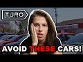 TOP 10 CARS TO AVOID LISTING ON TURO