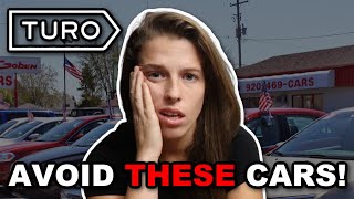 TOP 10 CARS TO AVOID LISTING ON TURO