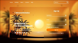 How to Create A Website With Login And Register |HTML & CSS and JavaScript