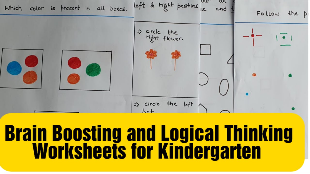 logical reasoning critical thinking worksheets for kindergarten