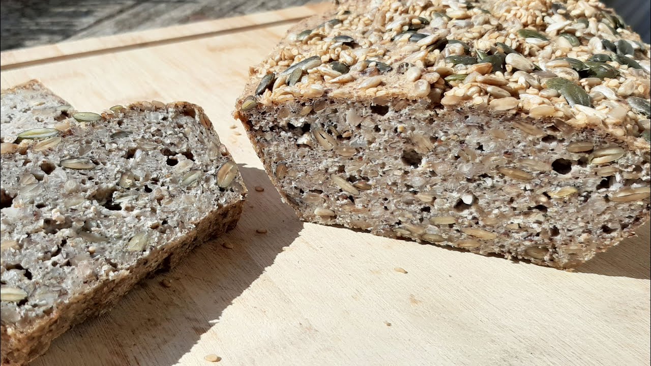 Receta PAN DE TRIGO SARRACENO GERMINADO y muchas semillas nutritivo vegano sin gluten Matthias Hespe