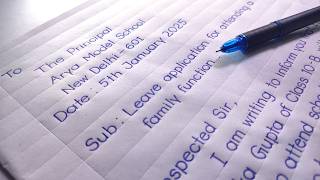How to Write a Leave Application for a Family Function