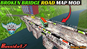Map Mod Bussid 3.7 - New BROKEN BRIDGE ROAD MAP MOD for bus simulator indonesia by AS gaming 295