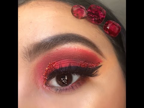 RUBY RED JULY BIRTHSTONE MAKEUP TUTORIAL