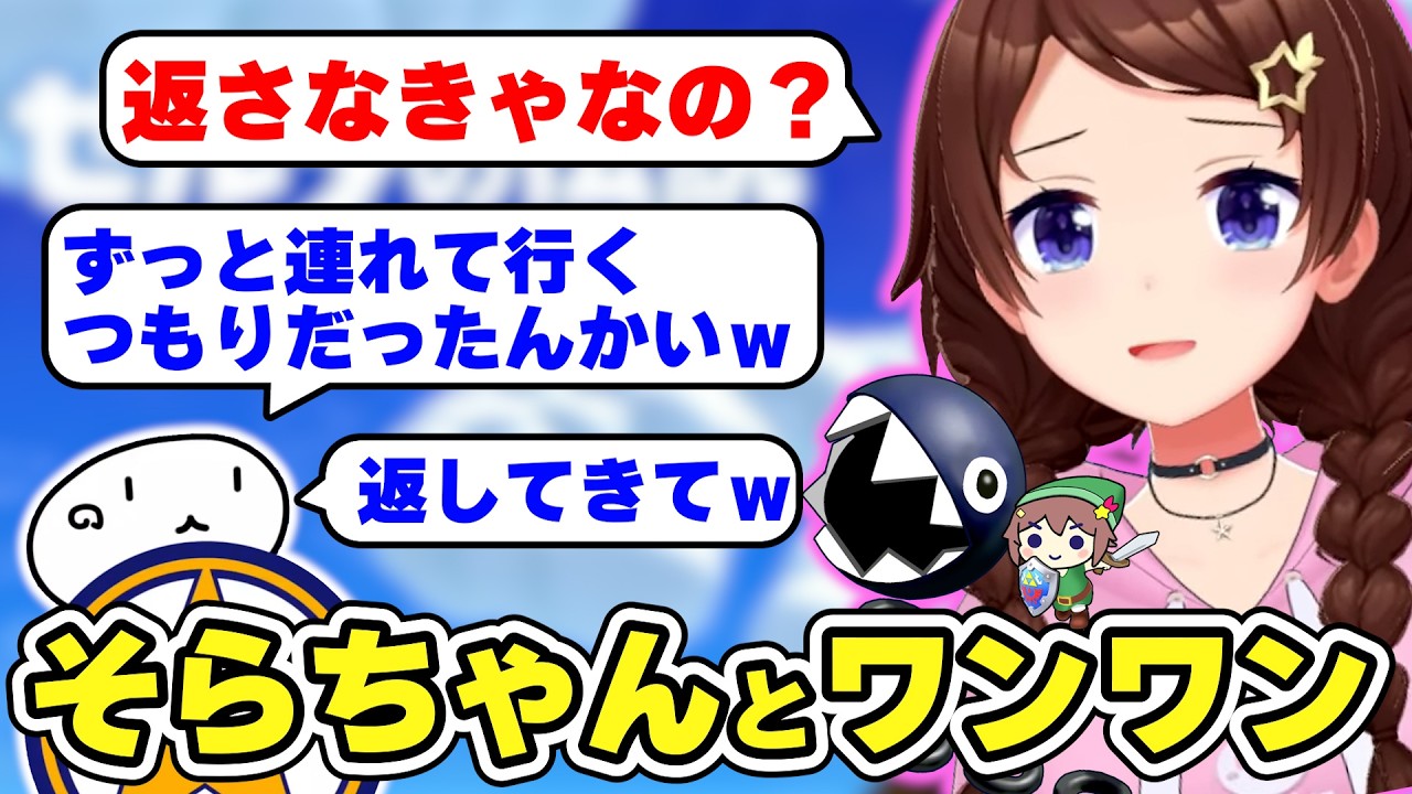 そらちゃんと強すぎるワンワン　#ときのそら #ホロライブ