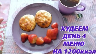 ХУДЕЕМ ВМЕСТЕ | ДЕНЬ 4 | РАЦИОН ПИТАНИЯ НА 1200 ккал ХУДЕЕМ ВМЕСТЕ | ДЕНЬ 4 | РАЦИОН ПИТАНИЯ НА 1200 ккал