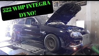 522 HP FULLY BUILT LS/VTEC INTEGRA DYNO