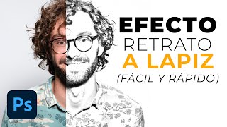 Cómo crear efecto de Hermosos Retratos a Lápiz en Photoshop - Efecto Dibujo a Lápiz screenshot 1