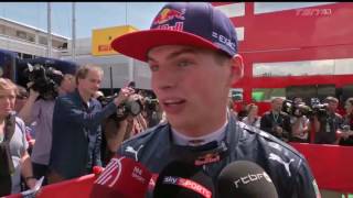 Max Verstappen Post-Qualify interview Spain 2016