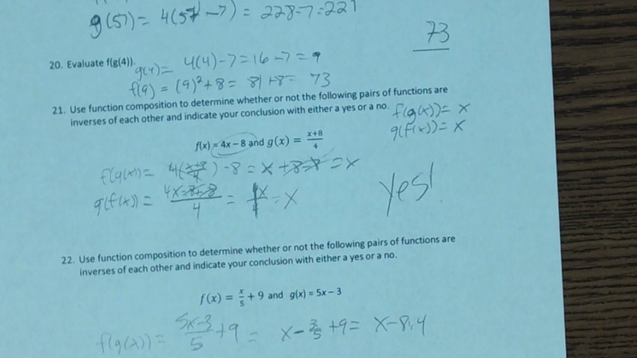Unit 8A Example Problem 21 - 24 - YouTube