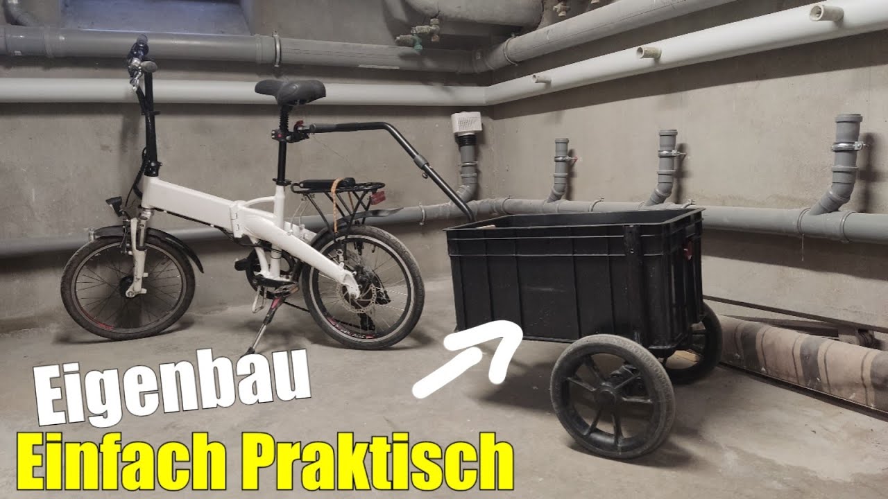 Mini Fahrradanhänger mit Federung selbst gebaut Top oder Flop? | Eigenbau Transportanhänger
