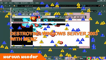 Destroying Windows Server 2003 with MEMZ trojan