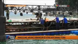 Panggung Apung Ini Dibangun di Atas Air Danau Toba