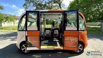 H2020 AVENUE - Autonomous shuttles demo in Geneva at Belle-Idee Pilot Site