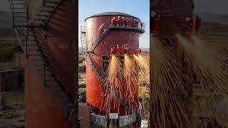 Extreme Transformation: Rusty Industrial Tank to Luxury Art Gallery!