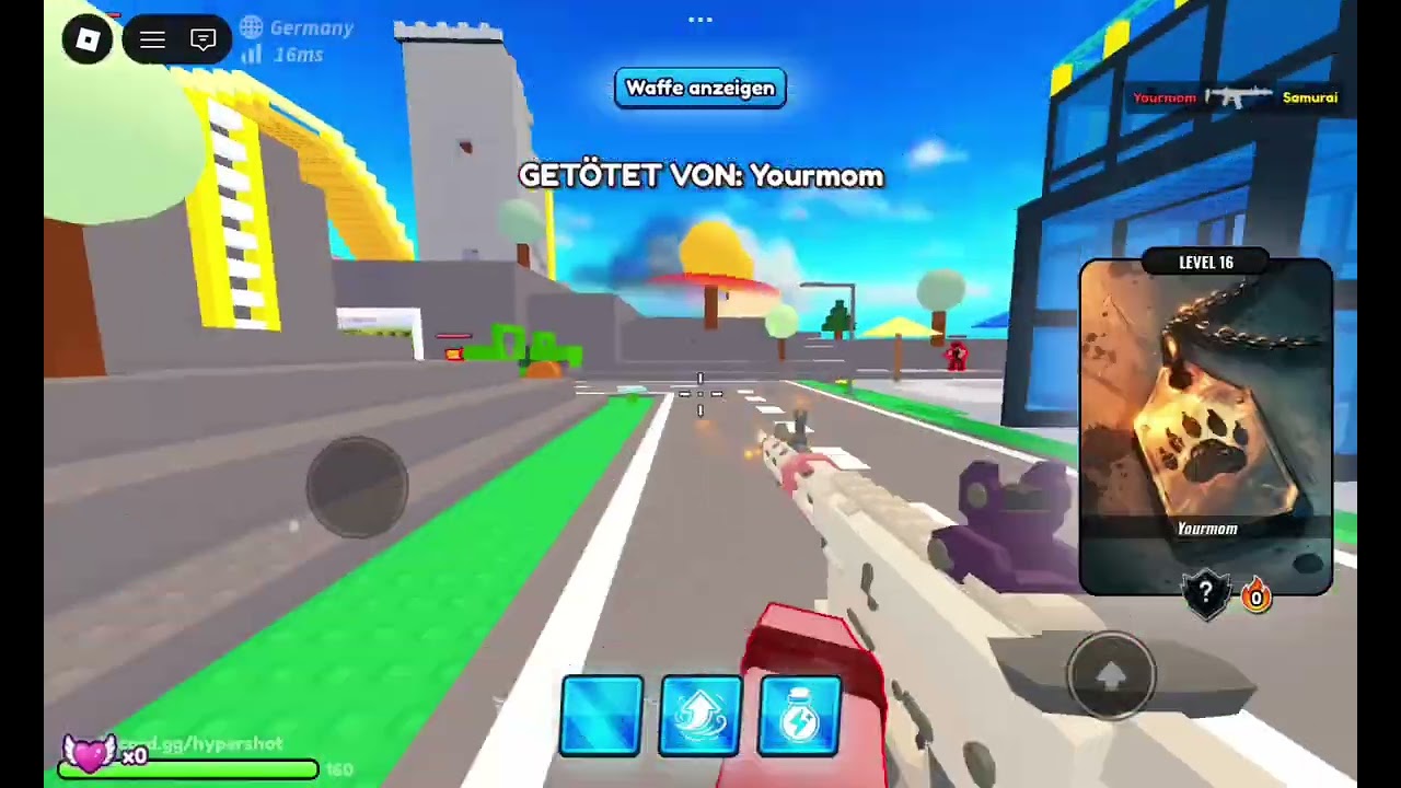 Playing hypershot ON Mobile☠️