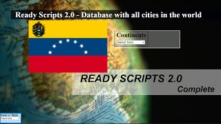 List of cities and provinces in Venezuelan database - Ready Scripts 2.0 screenshot 4