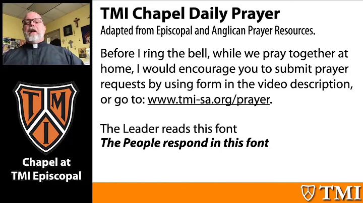 Daily Chapel 9/4/20 with Fr. Nate Bostian