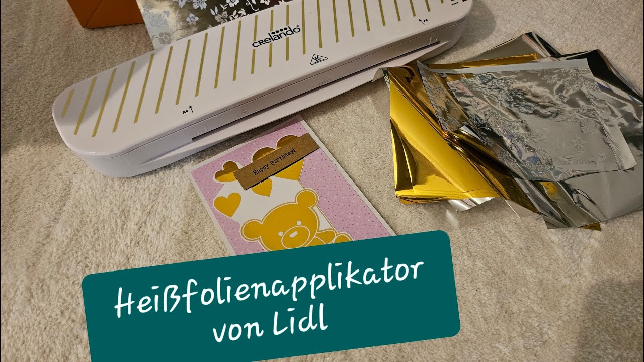 Bastelgalerie testet - Heißfolienapplikator von Lidl - braucht man das? -  YouTube