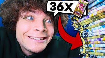 36 Pokemon Packs Geopend in record tijd - ZELDZAME KAARTEN! 🤯