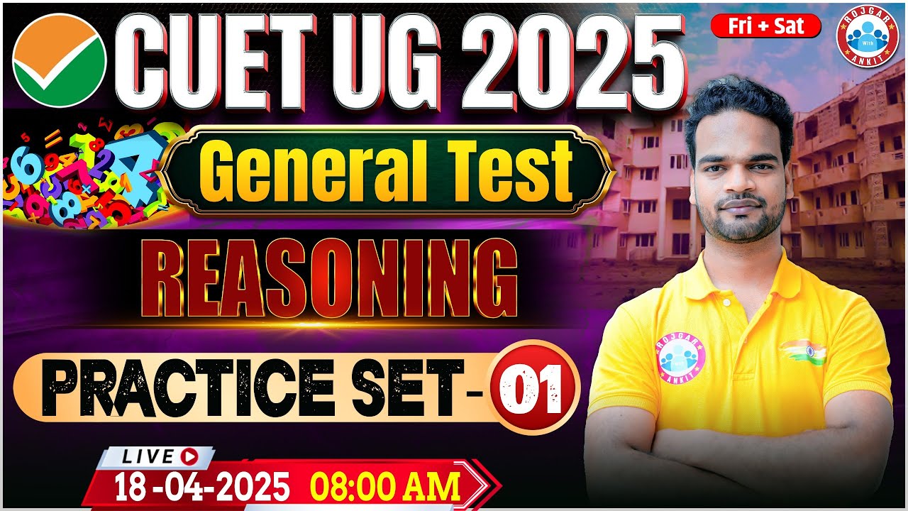 CUET UG 2025 Reasoning General Test Preparation | CUET General Test ...