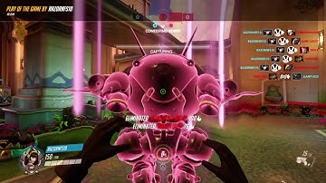 Overwatch D. Va sextuple kill Play of the game
