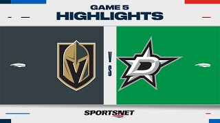 NHL Game 5 Highlights | Golden Knights vs. Stars - May 1, 2024