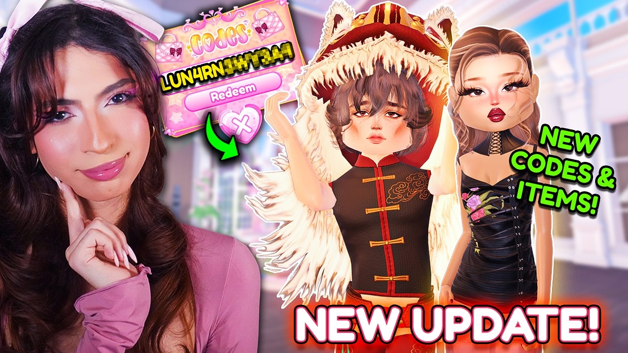 🐉 LUNAR NEW YEAR UPDATE in DRESS TO IMPRESS!! JOIN NOW For NEW CODES + ITEMS!!