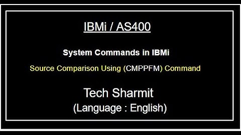 IBMi (AS400) Source Comparison (CMPPFM)  in rpgle | as400 tutorial for beginner | Opcode in rpgle |