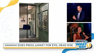 Behind the Scenes of a press junket | What a Day!