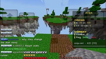 Hacker in zeqa skywars and also met @Leaflilol