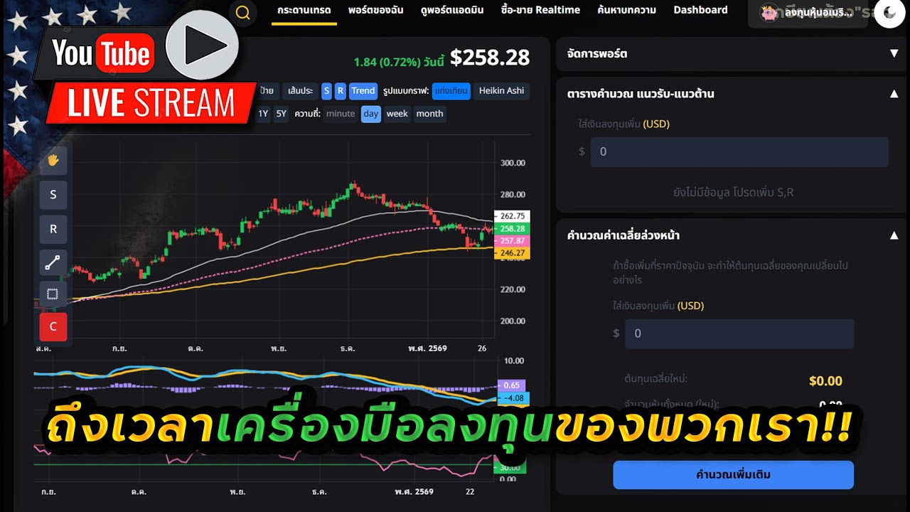 เทคนิคที่ผมใช้ “ทุกครั้ง” ก่อนเข้าลงทุนหุ้น ➡️ "คำนวนค่าเฉลี่ยล่วงหน้า" | ทดลองใช้ "เว็ปลงทุน"