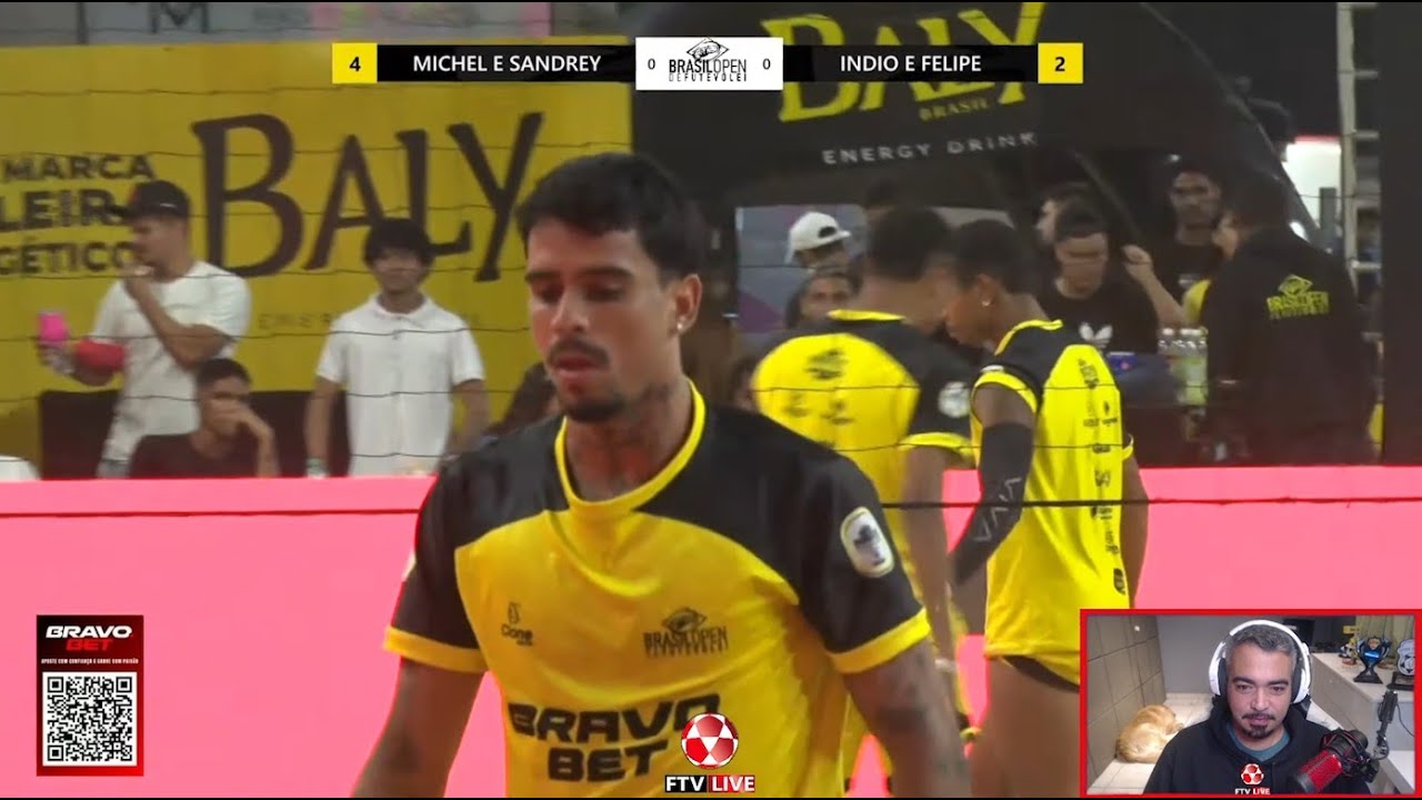 FINAL ÉPICA - Índio e Felipe x Sandrey e Michel - Brasil Open de Futevôlei React FTV Ep. 705
