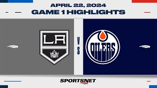 NHL Game 1 Highlights | Kings vs. Oilers - April 22, 2024 screenshot 4