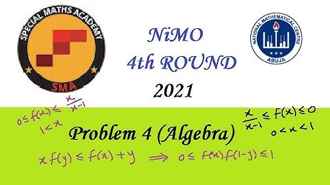 NMC Nigerian Mathematics Olympiad 2021 4TH ROUND Problem 4