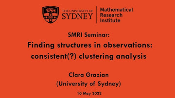 Clara Grazian: Finding structures in observations: consistent(?) clustering analysis