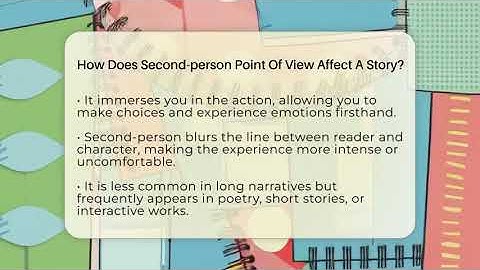 How Does Second-person Point Of View Affect A Story? - The Prose Path