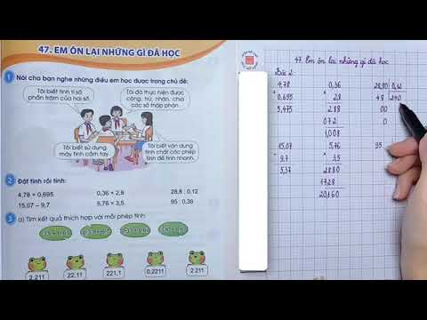 TOÁN 5  BÀI 47 EM ÔN LẠI NHỮNG GÌ ĐÃ HỌC - youtube