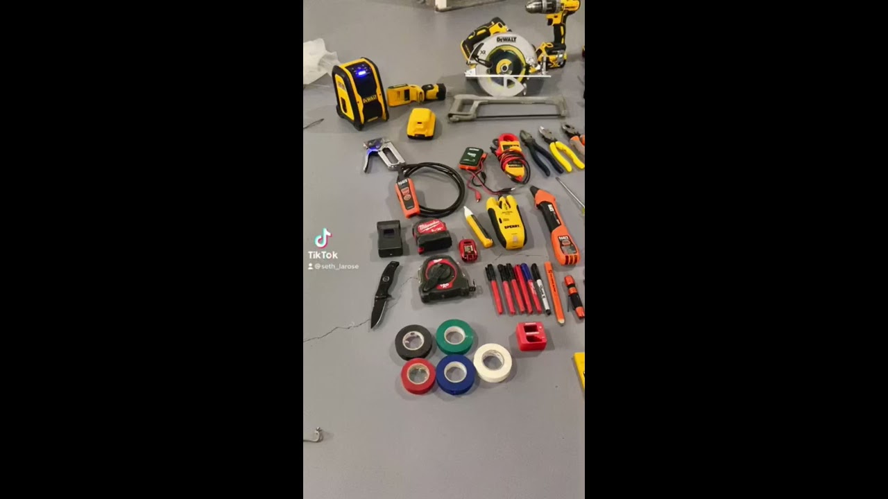 Residential Commercial Electrician Tools